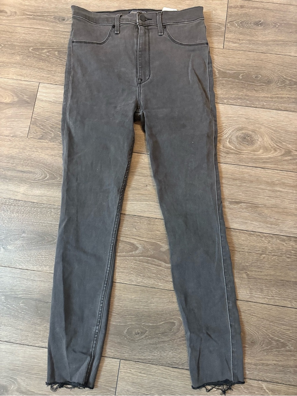 Abercrombie & Fitch Dark Charcoal Skinny Jeans